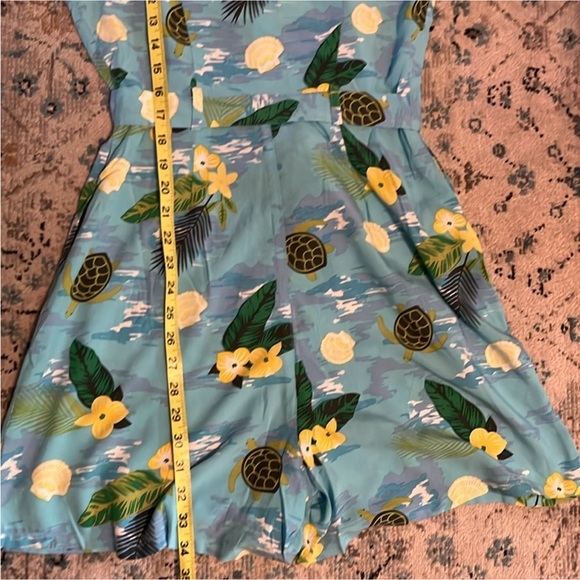 NWT ModCloth Collectif Sea Turtle Wave Romper π’ - Picture 13 of 16